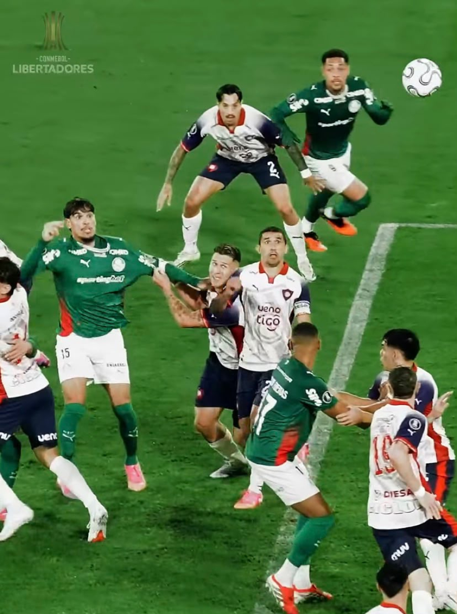 Palmeiras vence batalha contra o Cerro Porteño e garante vaga nas quartas da Libertadores