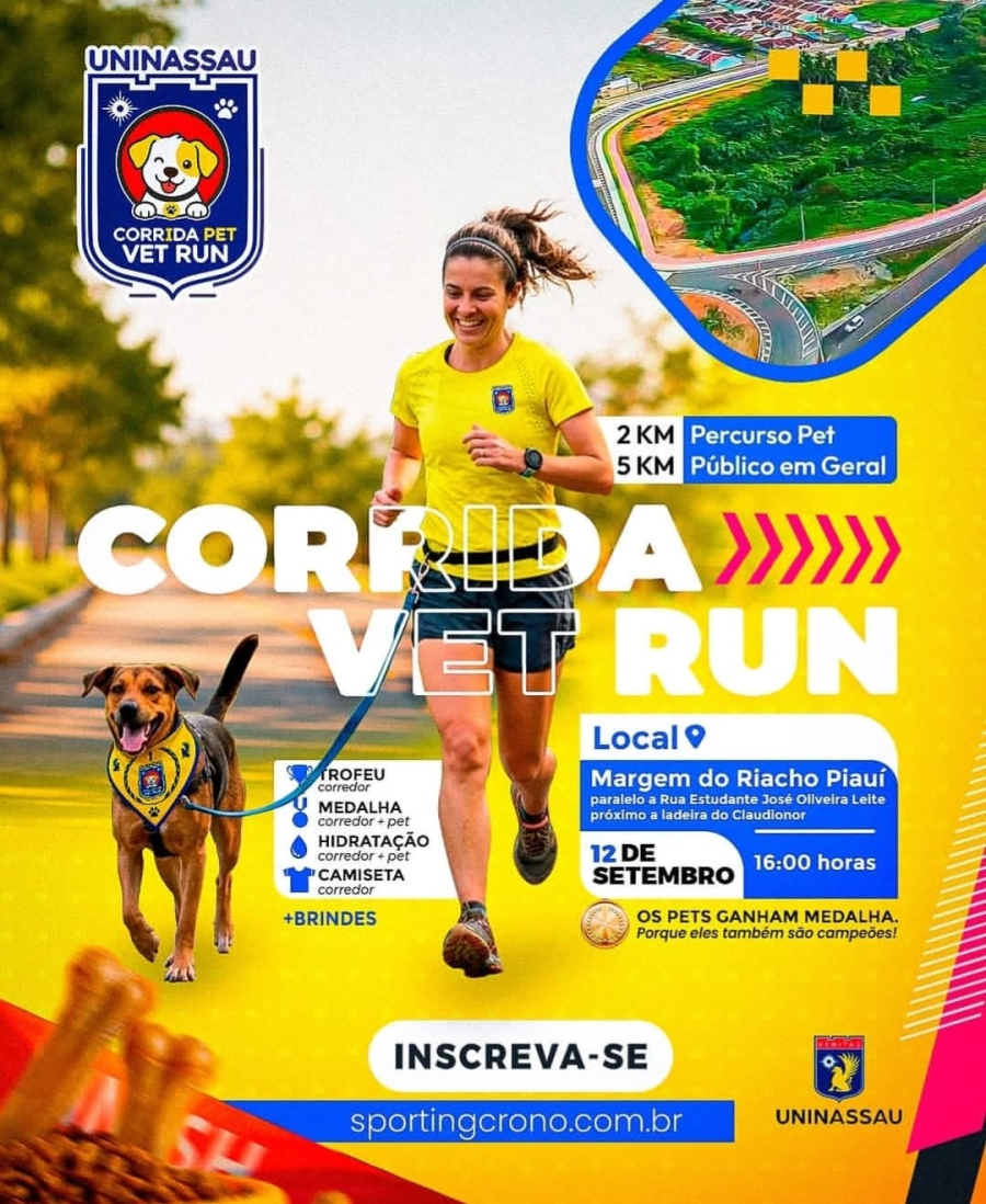 Inscrições do 1º lote da Corrida PetVetRun Solidária de Arapiraca se encerrarão nesta sexta-feira (21)