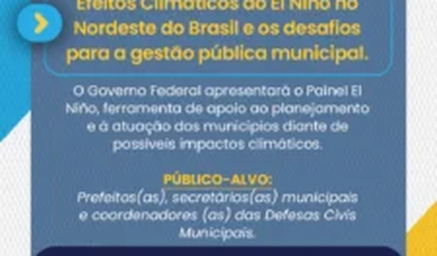 AMA promove reunião com prefeitos para discutir efeitos do El Niño em Alagoas