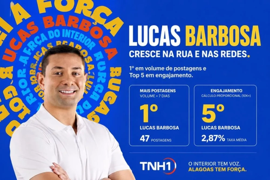 Lucas Barbosa cresce nas ruas e nas redes sociais e desponta entre os mais fortes para a Assembleia