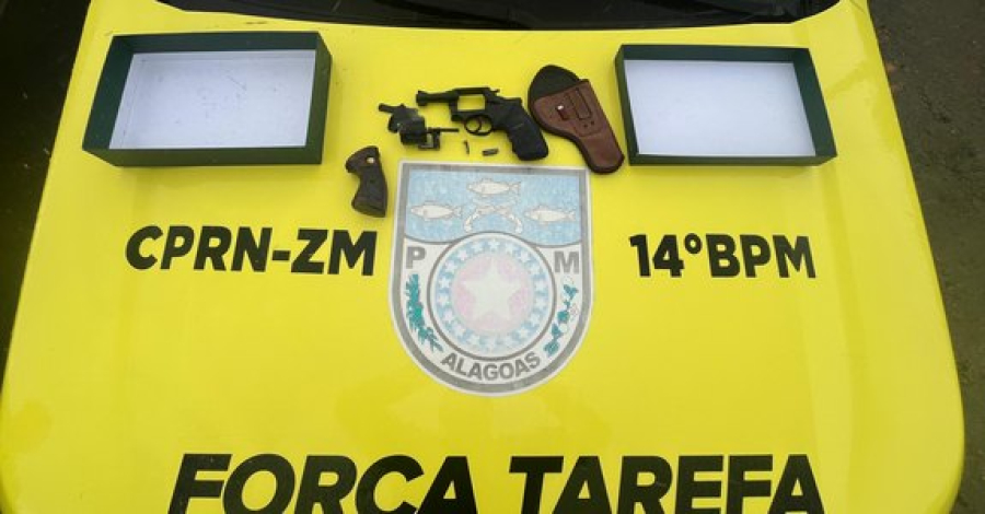 Suspeito de homicídio é preso horas depois com arma que teria sido usada no crime em Colônia Leopoldina