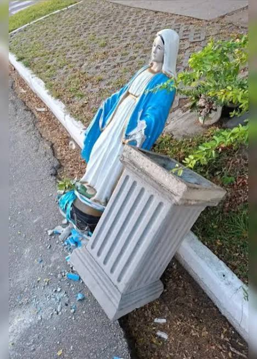 Ataque a imagem religiosa em Maceió será investigado pela Polícia Federal por determinação de Dino
