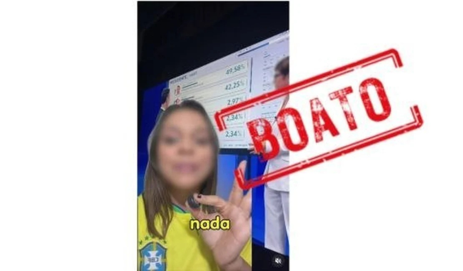 É falso que interrupção na divulgação tenha fraudado resultado do 1º turno