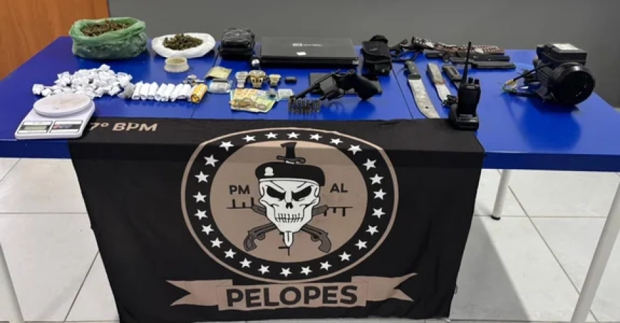 Operação policial termina com um preso e apreensão de drogas e armas em Maravilha