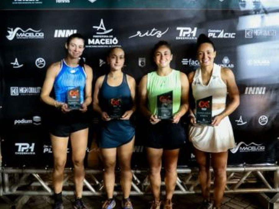 Brasileira e chilena conquistam título de duplas no Maceió Tennis Experience