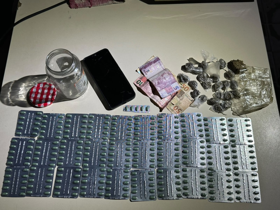 Mulher é baleada em Arapiraca e PM apreende maconha e 305 comprimidos de Rohypnol