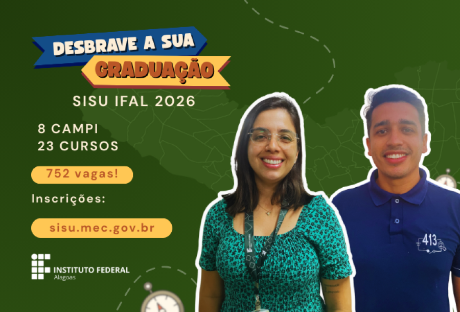 Ifal divulga cursos de graduação ofertados pelo SiSU 2026