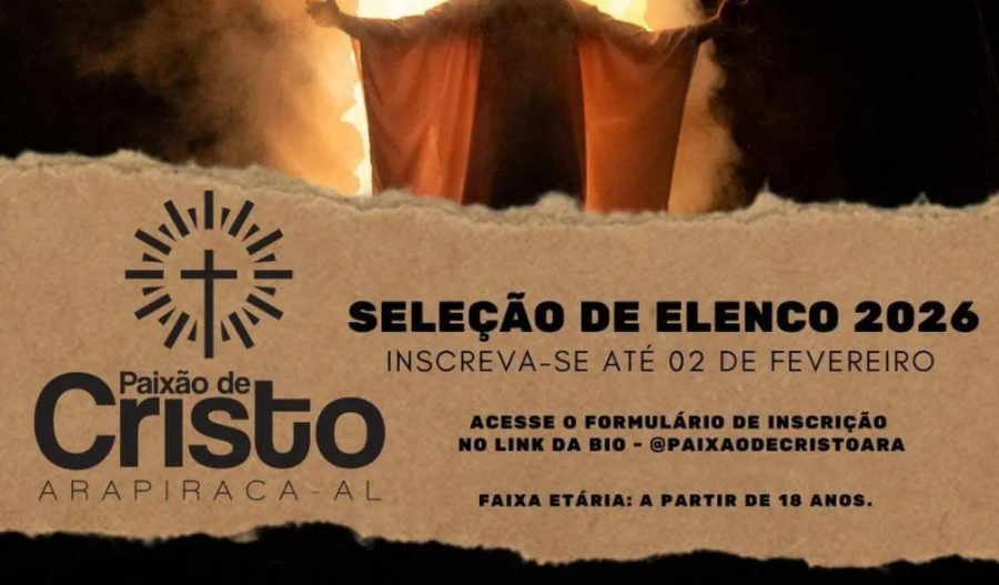 Paixão de Cristo 2026 abre inscrições e convida novos talentos a viverem essa emoção