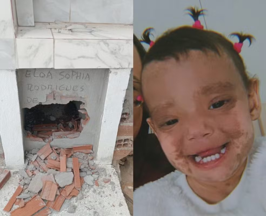 Corpo de criança é encontrado fora do túmulo após sepultura ser violada em cemitério do Grande Recife