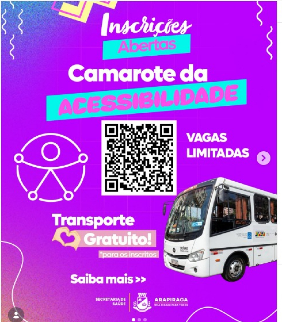 Prefeitura de Arapiraca abre inscrições para o Camarote da Acessibilidade