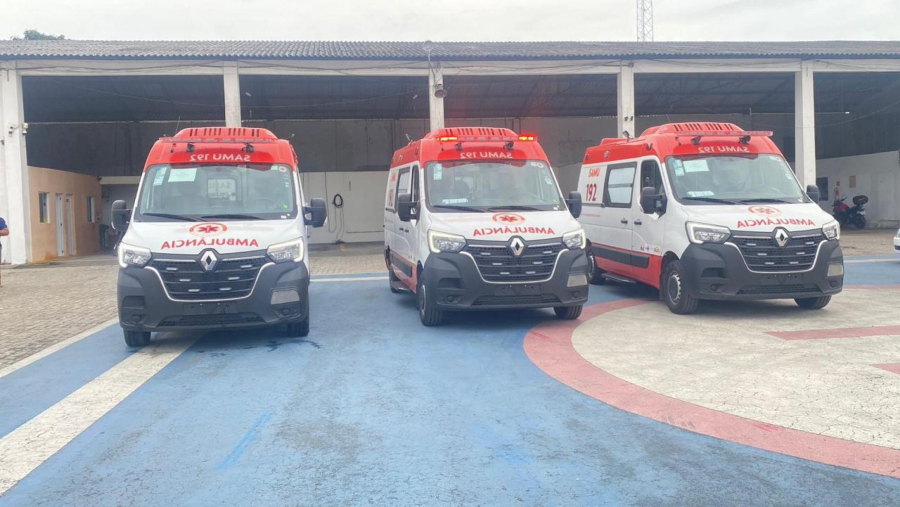 Das sete novas ambulâncias entregues ao SAMU, três foram destinadas a Regional Arapiraca