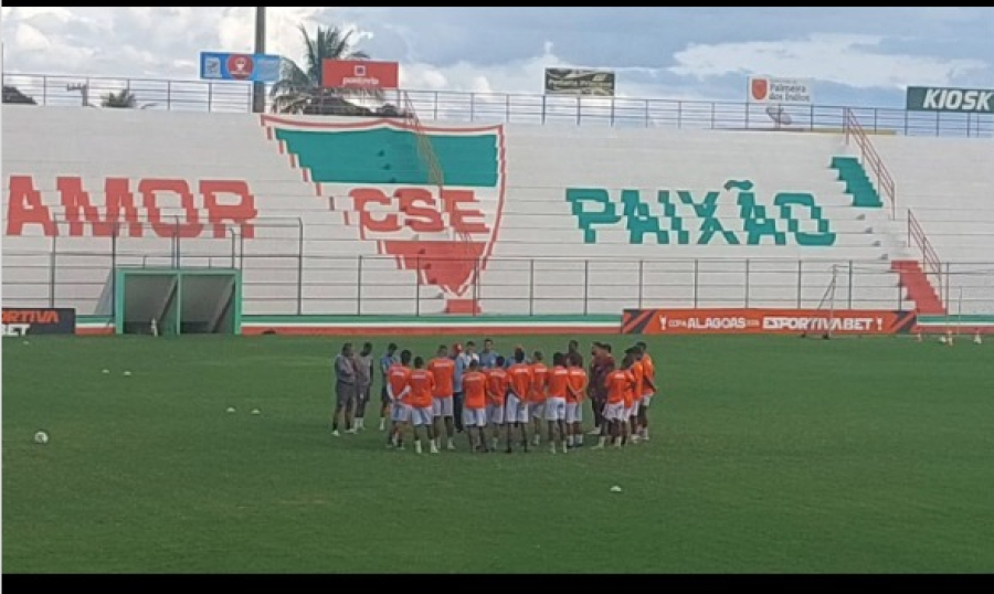 CSE treina para enfrentar o ASA na Copa Alagoas