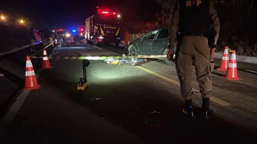 Colisão entre carro e motocicleta com vítima fatal na BR-316 em Santana do Ipanema