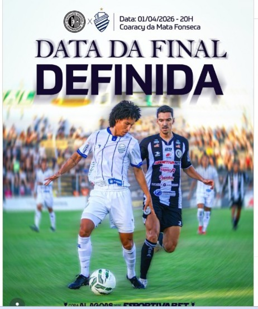 Decisão da Copa Alagoas será na quarta-feira, 1 de abril 