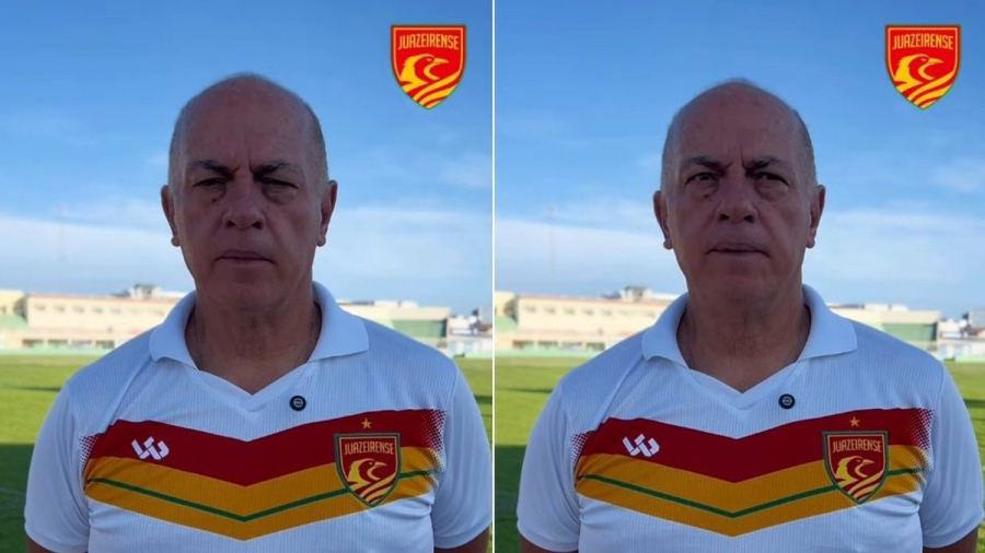 Técnico da Juazeirense, Carlos Rabello sofre AVC e está internado em Petrolina (PE)