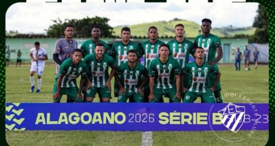 Zumbi vence Sporting e assume liderança da Série B de Alagoas