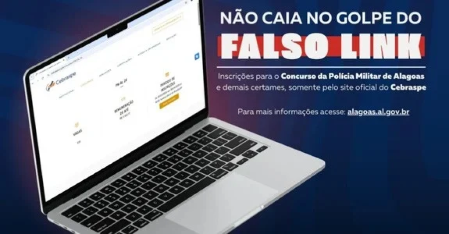 SSP alerta para sites falsos que simulam inscrições do concurso da PM em Alagoas
