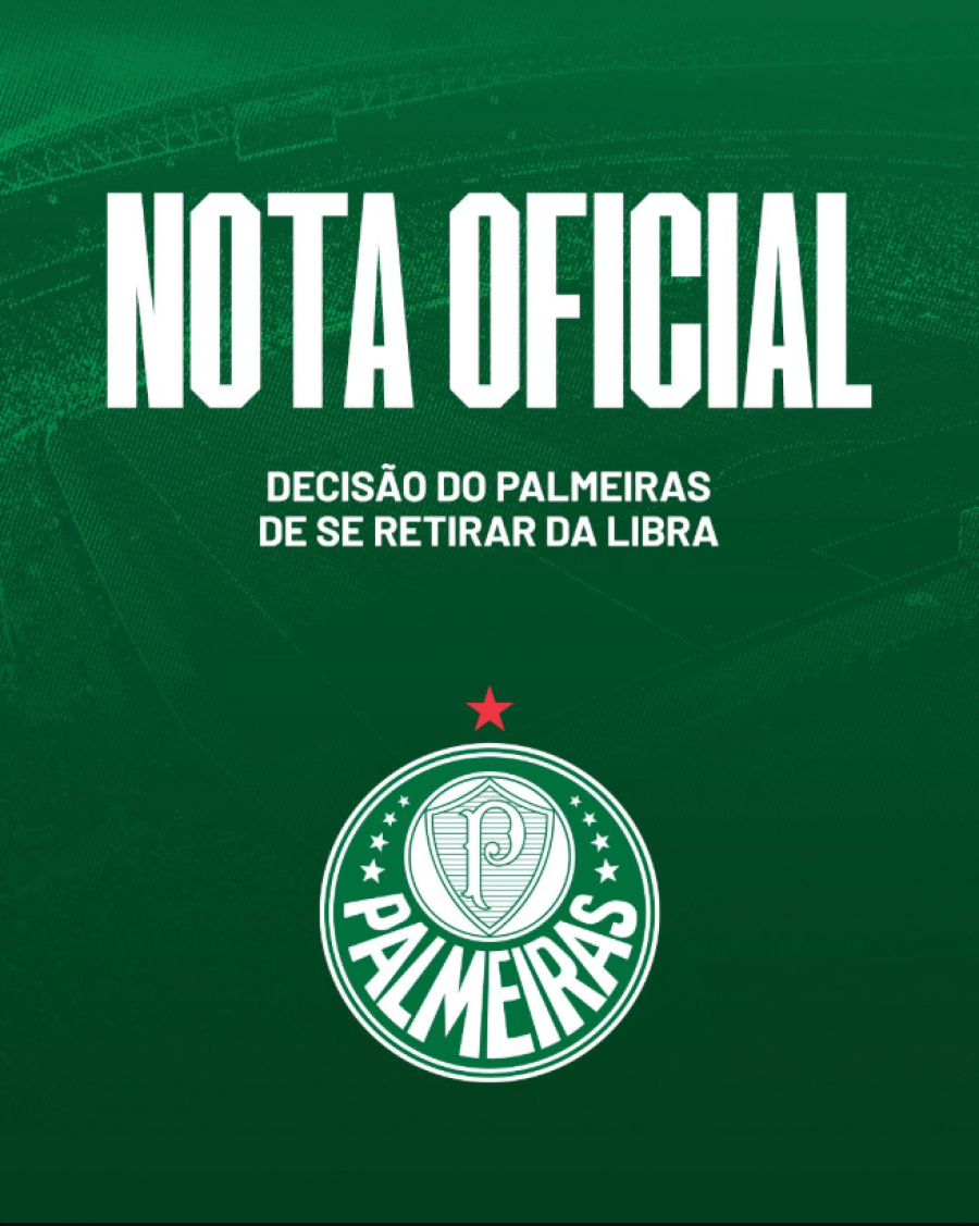  Palmeiras acaba de anunciar sua saída da Libra (Liga do Futebol Brasileiro)