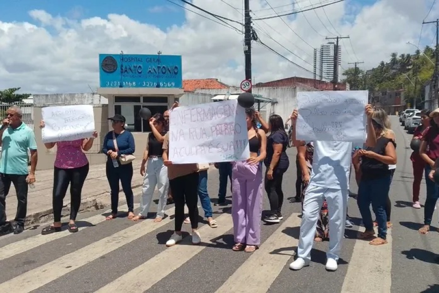 Auxiliares e Técnicos de Enfermagem Paralisam Atividades no Hospital Médico Cirúrgico e Hospital Santo Antônio em Maceió
