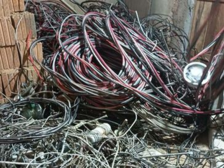 Operação apreende cerca de uma tonelada de fios furtados e prende suspeitos em Porto Calvo