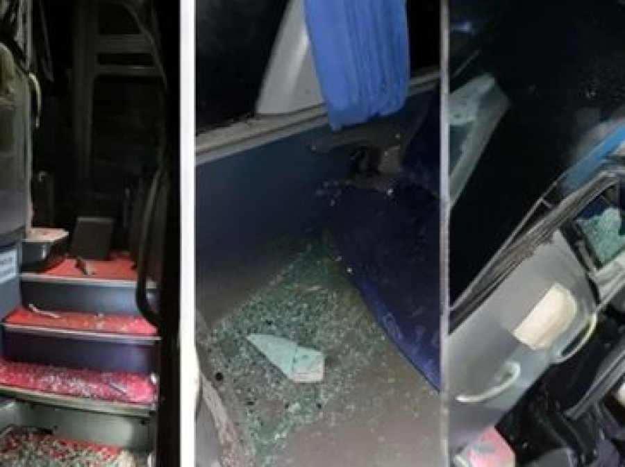 Ônibus com estudantes é alvo de ataque com bombas caseiras na BR-104, em Messias