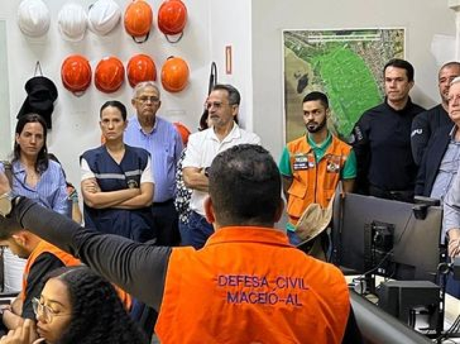 MPF realiza vistoria em áreas afetadas pelo afundamento do solo em Maceió e acompanha ações de reparação da Braskem