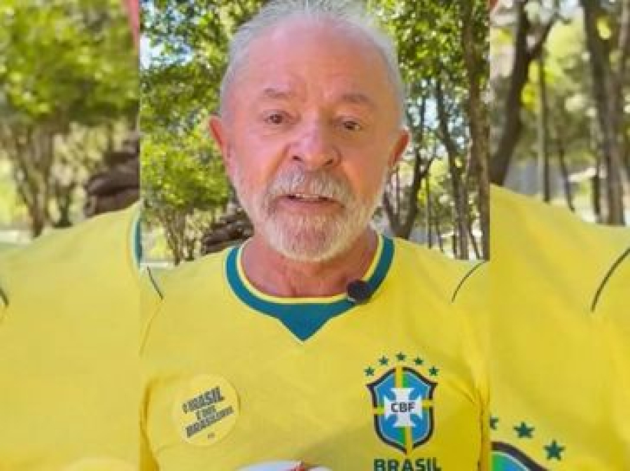 Antes da estreia na Copa, Lula envia mensagem de incentivo à Seleção Brasileira