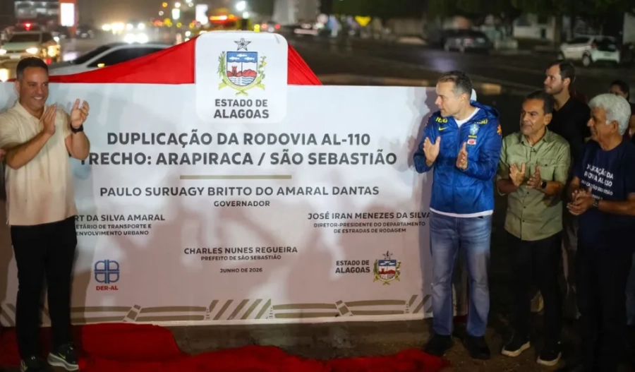 Inauguração do trecho São Sebastião–Arapiraca conclui duplicação da AL-110 no Agreste