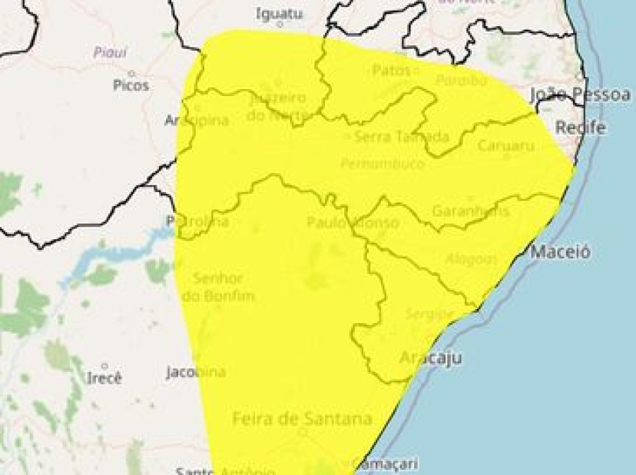 Inmet emite alerta de vendaval para todos os municípios de Alagoas nesta quarta-feira (15)