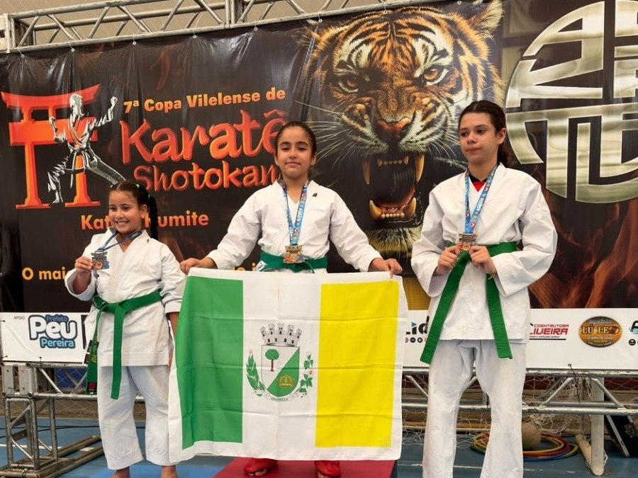 Arapiraquense Vitória celebra mais um título na carreira na 7ª Copa Vilelense de Karatê