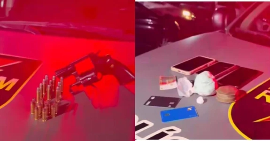 Agiota é preso após agredir homem e ser flagrado com arma e drogas em Maceió